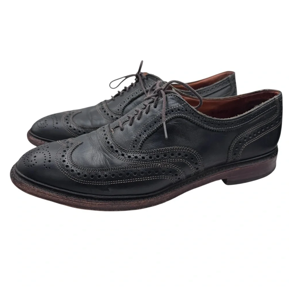 Allen Edmonds McTavish Black Leather Oxford Shoes - Size 11.5